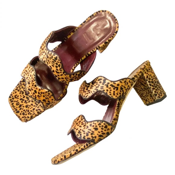 Staud Pony-style calfskin heeled sandal - Picture 2 of 5